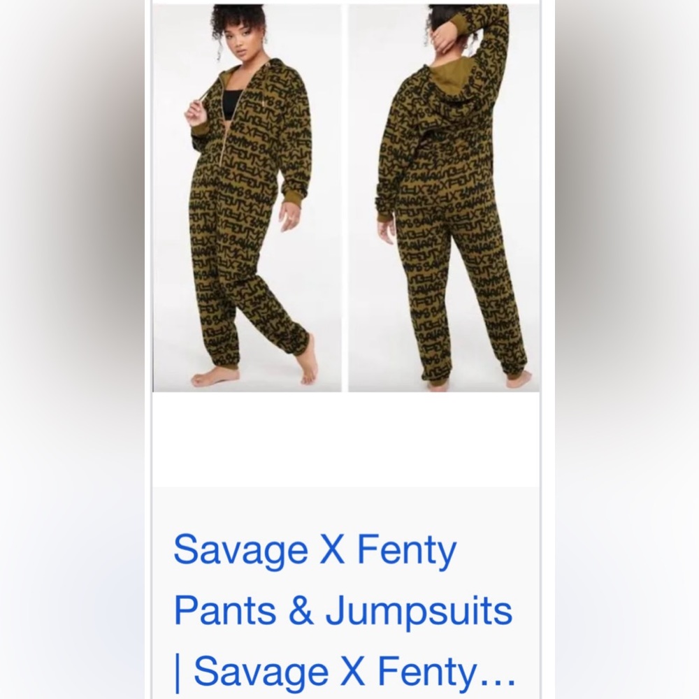 COPY - Savage X Fenty Brown and Black Jumpsuit